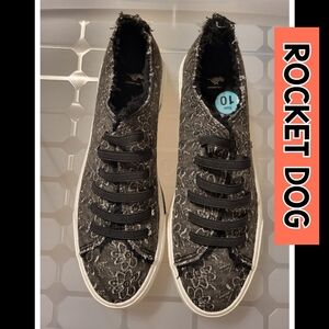 Rocket Dog Women's Black Floral Sneakers